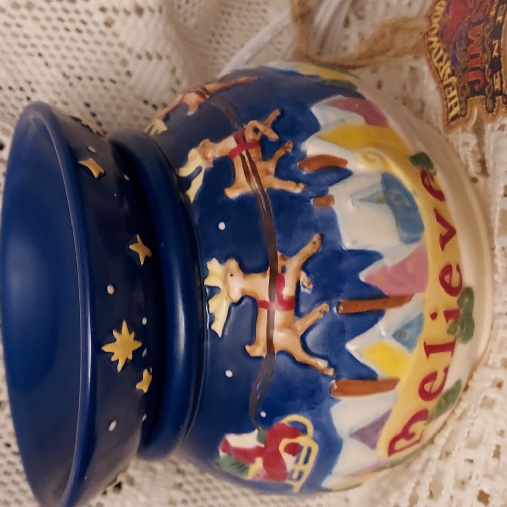 Nwt Electic JIM SHORE Chrismas scent warmer  BELIEVE